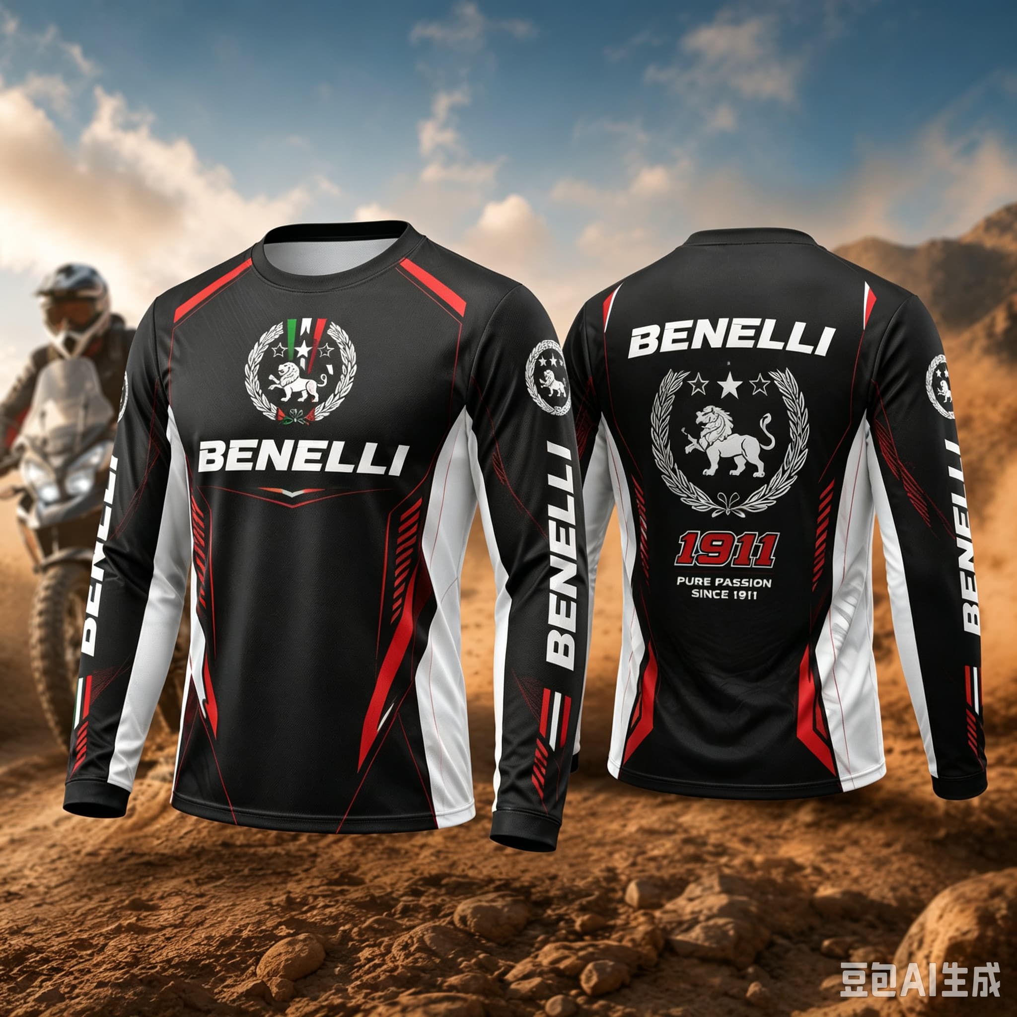 Outdoor Adventure Outfit - Nueva Camiseta de Motociclista Benelli Rider