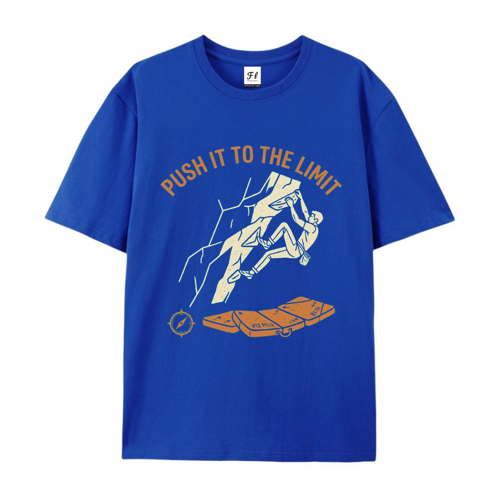 Outdoor Youth Adventure - Camiseta Gráfica de Escalada para Hombre,