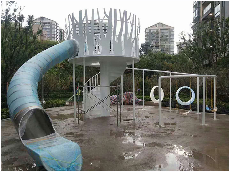 Tobogán Espiral de Acero Inoxi - Outdoor Adventure Resorts reseña y precio